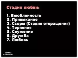 Этапы любви в психологии по годам