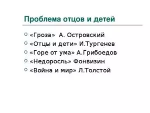 Отцы и дети в грозе островского аргументы